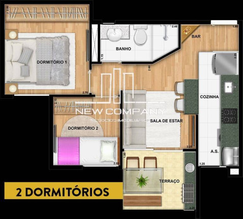 Imagem Apartamento com 2 Quartos à Venda,  em Vila Pires - Santo André
