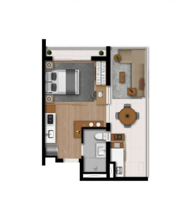 Imagem Apartamento com 1 Quarto à Venda, 41 m² em Itaim Bibi - São Paulo