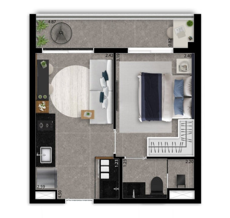 Imagem Apartamento com 1 Quarto à Venda, 29 m² em Vila Olímpia - São Paulo