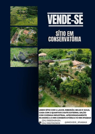 Chácara com 3 Quartos à Venda, 2 m² em Conservatória - Valença