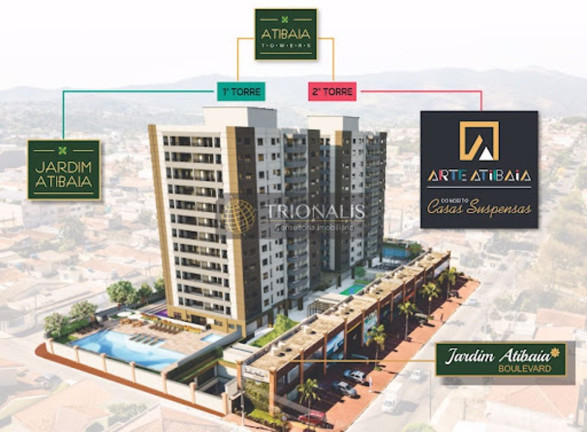 Apartamento com 2 Quartos à Venda, 70 m² em Alvinópolis - Atibaia
