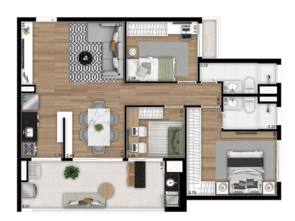 Studio com 1 Quarto à Venda, 22 m² em Perdizes - São Paulo