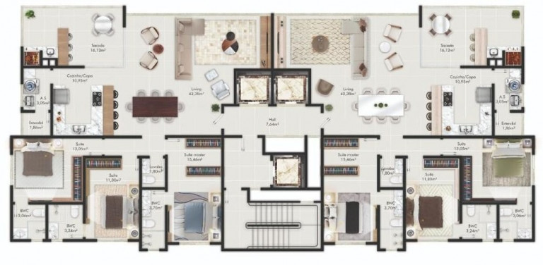 Imagem Apartamento com 3 Quartos à Venda, 28.772 m² em Itapema - Itapema