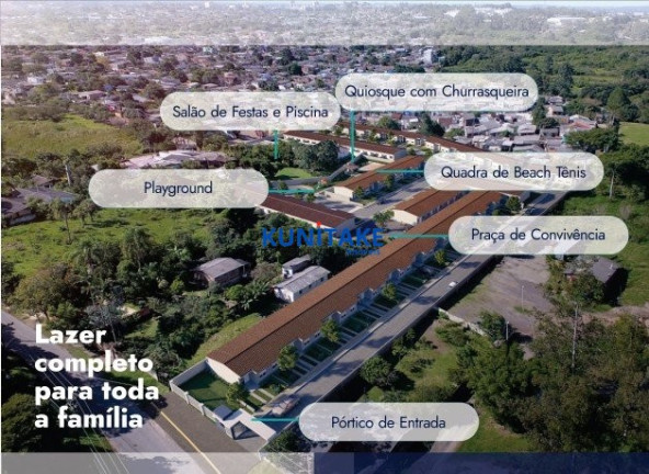 Imagem Casa de Condomínio com 2 Quartos à Venda, 44 m² em Monte Belo - Gravataí
