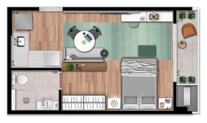 Imagem Studio com 1 Quarto à Venda, 26 m² em Vila Clementino - São Paulo Imagem Studio com 1 Quarto à Venda, 26 m² em Vila Clementino - São Paulo