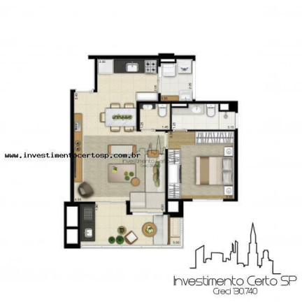Imagem Apartamento com 2 Quartos à Venda, 64 m² em água Branca - São Paulo