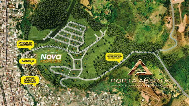 Terreno à Venda, 350 m² em Nova Fabriciano - Coronel Fabriciano