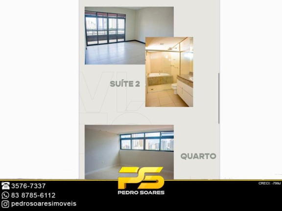 Imagem Apartamento com 3 Quartos para Alugar, 320 m² em Manaíra - João Pessoa Imagem Apartamento com 3 Quartos para Alugar, 320 m² em Manaíra - João Pessoa
