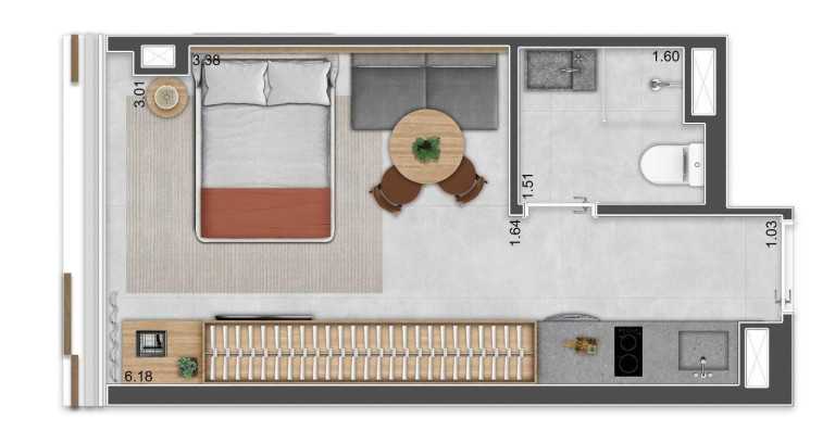 Imagem Imóvel com 1 Quarto à Venda, 22 m² em Pinheiros - São Paulo
