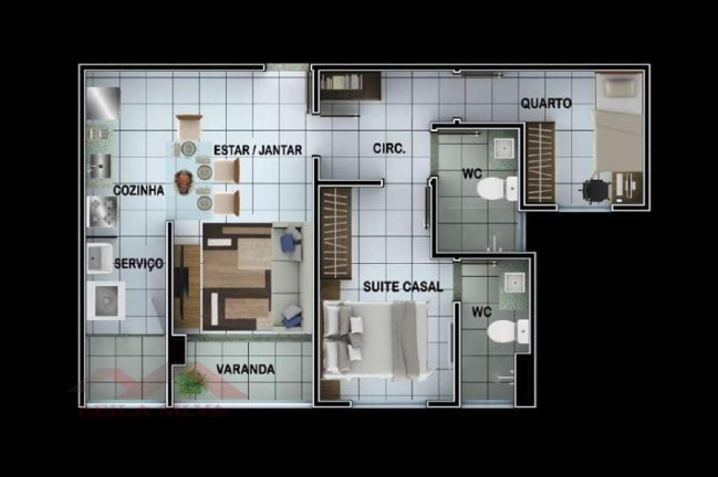Apartamento com 1 Quarto à Venda, 61 m² em Aeroporto - Teresina
