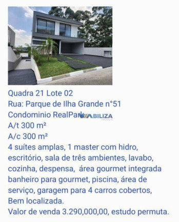 Imagem Sobrado com 4 Quartos à Venda, 300 m² em Residencial Real Park - Arujá Imagem Sobrado com 4 Quartos à Venda, 300 m² em Residencial Real Park - Arujá
