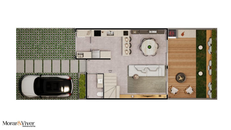 Imagem Casa com 3 Quartos à Venda, 103 m² em Santa Felicidade - Curitiba