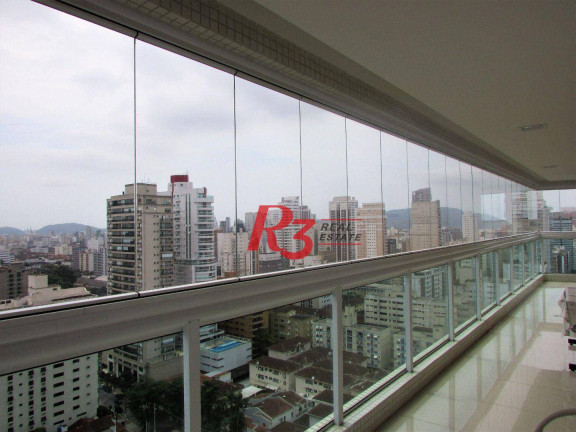 Apartamento com 3 Quartos para Alugar, 178 m² em Gonzaga - Santos
