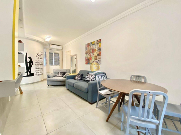 Imagem Apartamento com 1 Quarto à Venda, 55 m² em Tombo - Guarujá