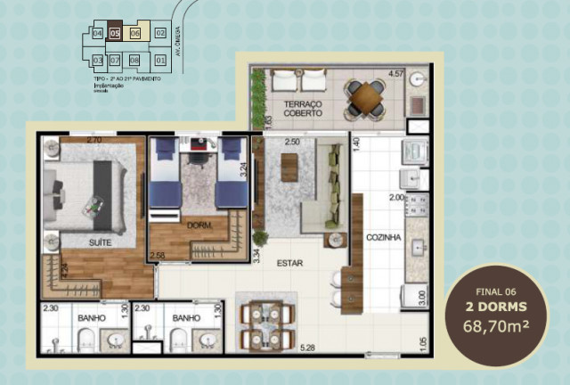 Imagem Studio com 1 Quarto à Venda, 42 m² em Alphaville - Barueri Imagem Studio com 1 Quarto à Venda, 42 m² em Alphaville - Barueri