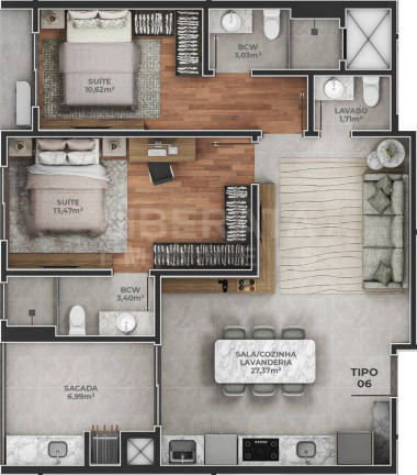 Imagem Apartamento com 1 Quarto à Venda, 45 m² em Meia Praia - Navegantes Imagem Apartamento com 1 Quarto à Venda, 45 m² em Meia Praia - Navegantes