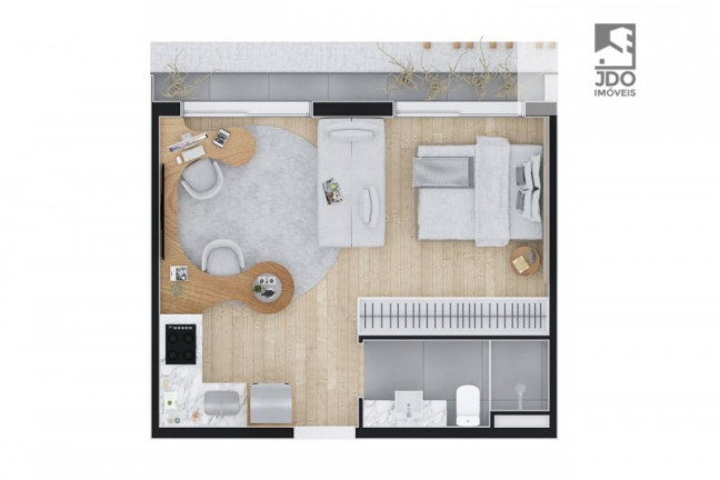 Imagem Apartamento com 1 Quarto à Venda, 35 m² em Batel - Curitiba Imagem Apartamento com 1 Quarto à Venda, 35 m² em Batel - Curitiba