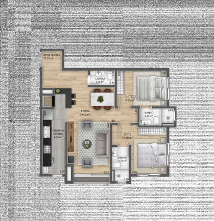 Imagem Apartamento com 2 Quartos à Venda, 74 m² em Centro - Gramado Imagem Apartamento com 2 Quartos à Venda, 74 m² em Centro - Gramado