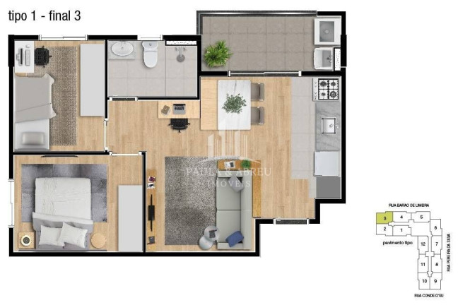Imagem Apartamento com 2 Quartos à Venda, 46 m² em Vila Humaitá - Santo André Imagem Apartamento com 2 Quartos à Venda, 46 m² em Vila Humaitá - Santo André