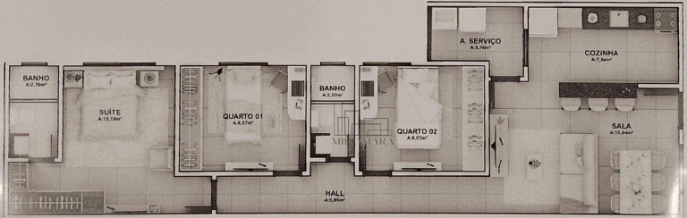 Imagem Casa com 3 Quartos à Venda, 80 m² em Roma - Volta Redonda