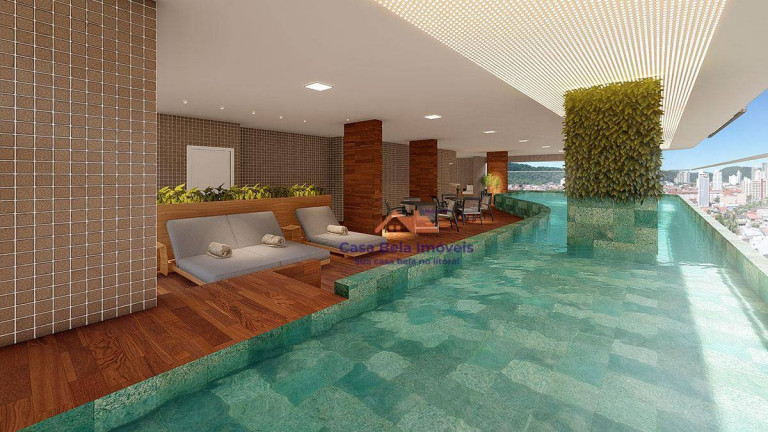 Imagem Apartamento com 2 Quartos à Venda, 91 m² em Canto Do Forte - Praia Grande