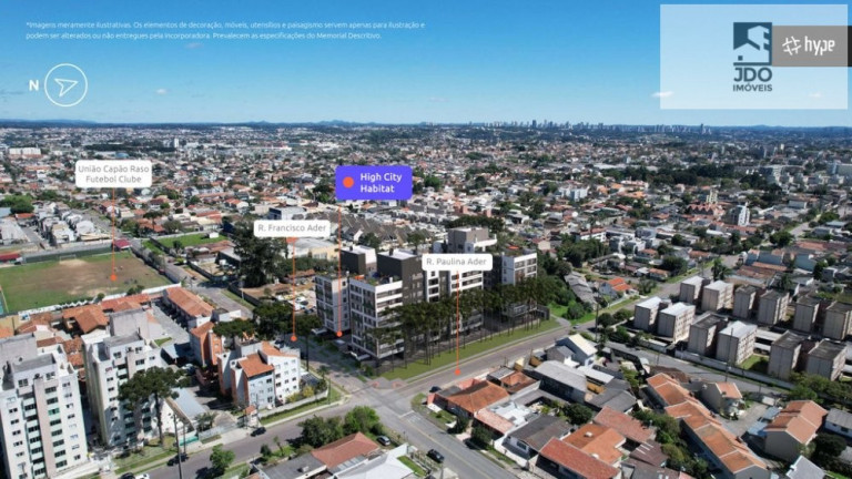 Imagem Apartamento com 1 Quarto à Venda, 27 m² em Novo Mundo - Curitiba