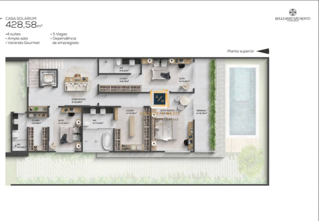 Imagem Casa com 5 Quartos à Venda, 428 m² em Guararapes - Fortaleza Imagem Casa com 5 Quartos à Venda, 428 m² em Guararapes - Fortaleza