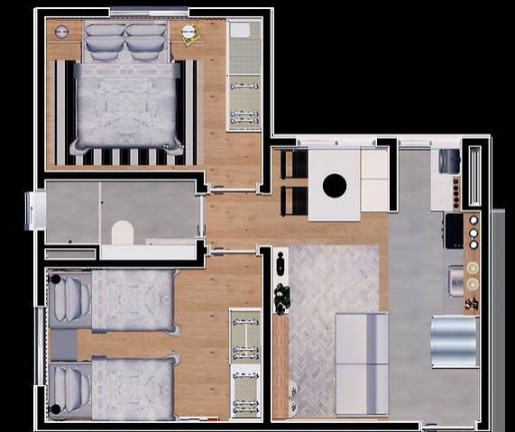Imagem Apartamento com 2 Quartos à Venda, 37 m²