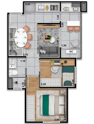 Imagem Apartamento com 2 Quartos à Venda, 40 m² em Tatuapé - São Paulo Imagem Apartamento com 2 Quartos à Venda, 40 m² em Tatuapé - São Paulo