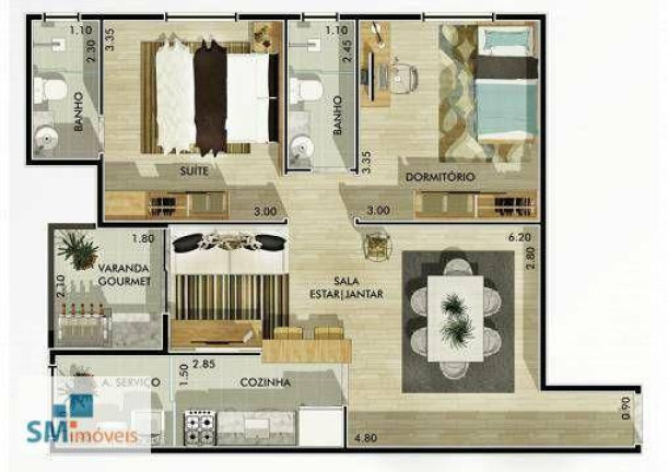 Imagem Apartamento com 2 Quartos à Venda, 65 m² em Boa Vista - São Caetano Do Sul Imagem Apartamento com 2 Quartos à Venda, 65 m² em Boa Vista - São Caetano Do Sul