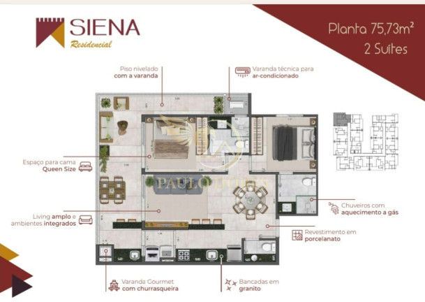 Imagem Apartamento com 2 Quartos à Venda, 76 m² em Itaguá - Ubatuba