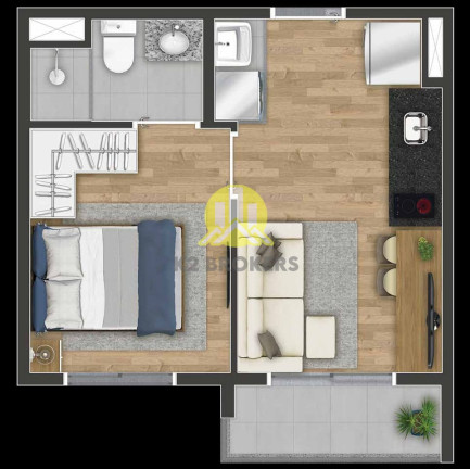 Imagem Apartamento com 1 Quarto à Venda, 26 m² em Pinheiros - São Paulo Imagem Apartamento com 1 Quarto à Venda, 26 m² em Pinheiros - São Paulo