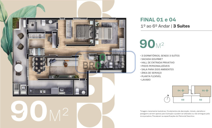 Imagem Apartamento com 3 Quartos à Venda, 66 m² em Portão - Curitiba Imagem Apartamento com 3 Quartos à Venda, 66 m² em Portão - Curitiba