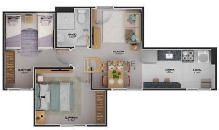 Imagem Apartamento com 2 Quartos à Venda, 44 m² em Maringá - Serra Imagem Apartamento com 2 Quartos à Venda, 44 m² em Maringá - Serra