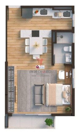 Imagem Imóvel com 1 Quarto à Venda, 51 m² em Kobrasol - São José Imagem Imóvel com 1 Quarto à Venda, 51 m² em Kobrasol - São José