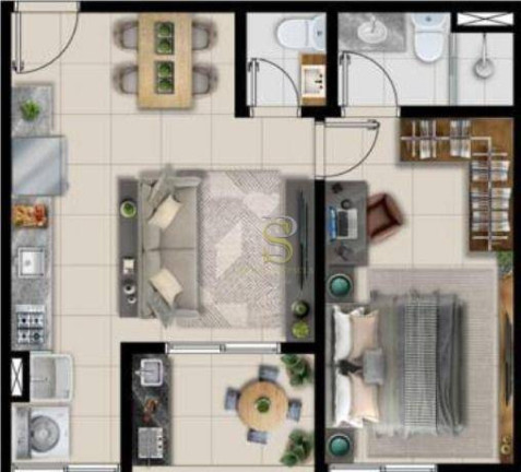 Imagem Apartamento com 1 Quarto à Venda, 45 m² em Atibaia Jardim - Atibaia Imagem Apartamento com 1 Quarto à Venda, 45 m² em Atibaia Jardim - Atibaia