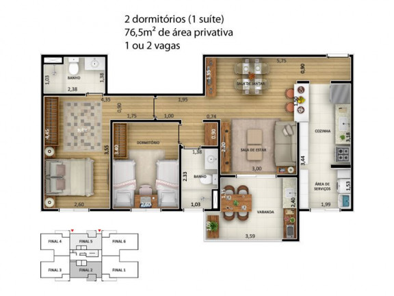 Imagem Apartamento com 4 Quartos à Venda, 110 m² em Engordadouro - Jundiaí