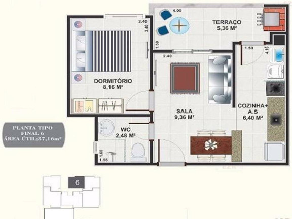 Imagem Apartamento com 1 Quarto à Venda, 37 m² em Mirim - Praia Grande Imagem Apartamento com 1 Quarto à Venda, 37 m² em Mirim - Praia Grande