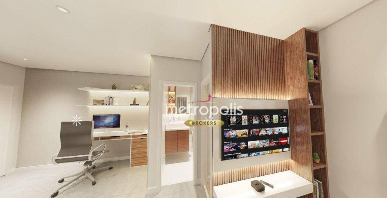Imagem Apartamento com 2 Quartos à Venda, 49 m² em Jardim - Santo André