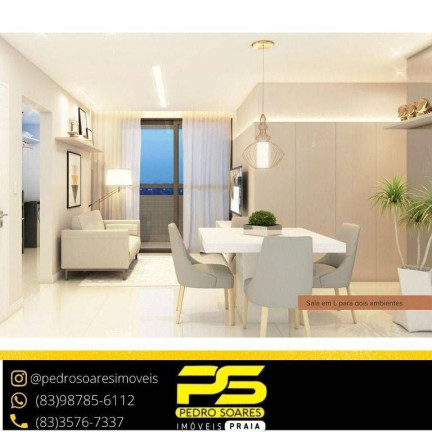 Imagem Apartamento com 2 Quartos à Venda, 55 m² em Portal Do Sol - João Pessoa