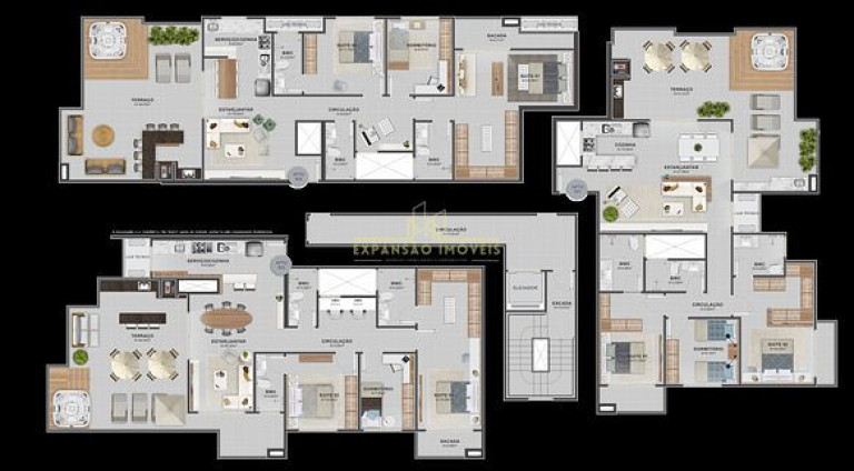 Imagem Apartamento com 3 Quartos à Venda, 78 m² em Palmas - Governador Celso Ramos
