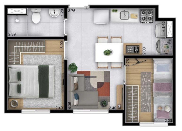 Imagem Apartamento com 2 Quartos à Venda, 34 m² em Panamby - São Paulo Imagem Apartamento com 2 Quartos à Venda, 34 m² em Panamby - São Paulo
