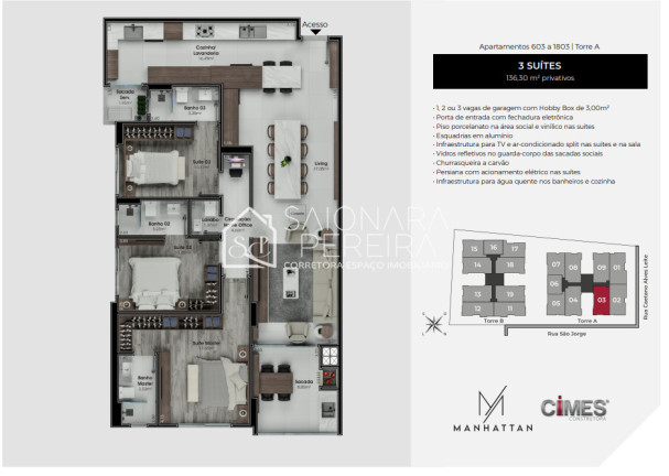 Imagem Apartamento com 3 Quartos à Venda, 133 m² em Floresta - São José