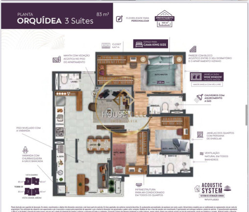 Imagem Apartamento com 3 Quartos à Venda, 83 m² em Jardim Satélite - São José Dos Campos Imagem Apartamento com 3 Quartos à Venda, 83 m² em Jardim Satélite - São José Dos Campos