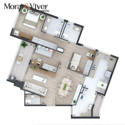 Imagem Apartamento com 3 Quartos à Venda, 106 m² em Juvevê - Curitiba