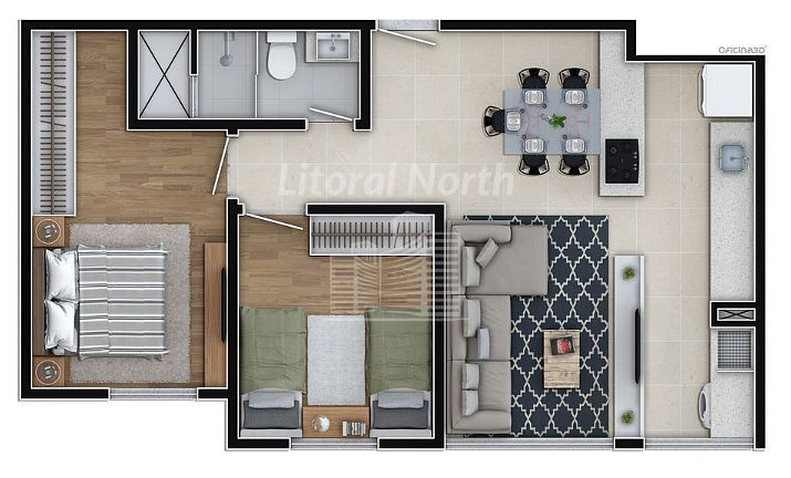 Imagem Apartamento com 2 Quartos à Venda, 60 m² em Dom Bosco - Itajaí