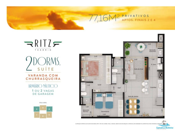 Imagem Apartamento com 2 Quartos à Venda, 79 m² em Tenório - Ubatuba Imagem Apartamento com 2 Quartos à Venda, 79 m² em Tenório - Ubatuba