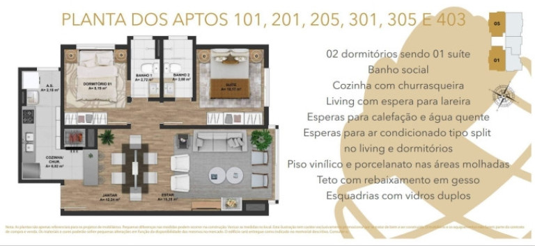 Imagem Apartamento com 2 Quartos à Venda, 70 m² em Tirol - Gramado Imagem Apartamento com 2 Quartos à Venda, 70 m² em Tirol - Gramado