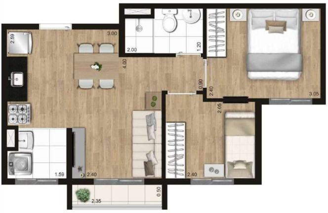 Imagem Apartamento com 2 Quartos à Venda, 36 m² em Freguesia Do ó - São Paulo
