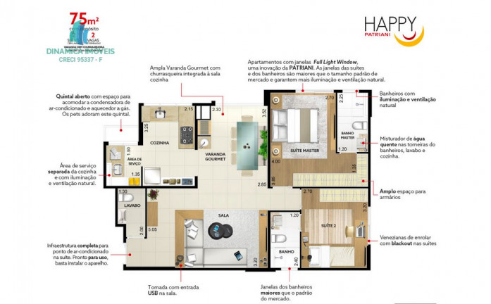 Imagem Apartamento com 2 Quartos à Venda, 75 m² em Parque Industrial - Campinas Imagem Apartamento com 2 Quartos à Venda, 75 m² em Parque Industrial - Campinas